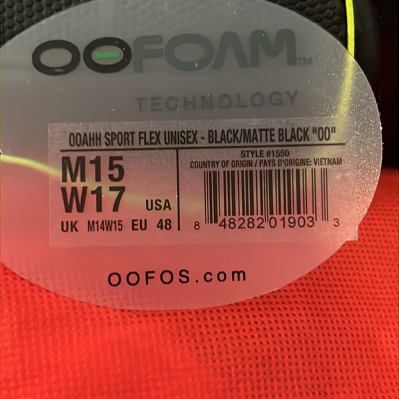 Adult OOFOS OOahh Sport Flex Recovery Slide Sandals women’s size 17 - Picture 5 of 5